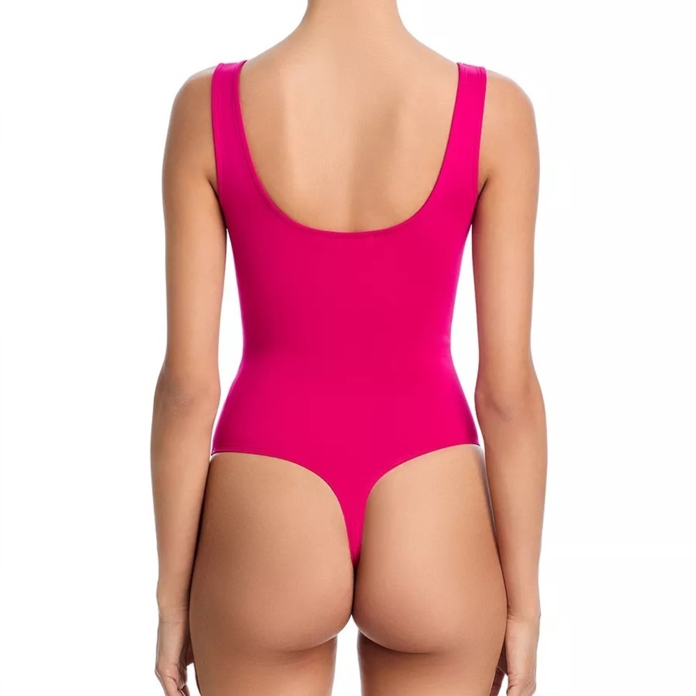 Good America Scuba Modern Tank Bodysuit in Knock Out Pink Size L - Picture 9 of 9